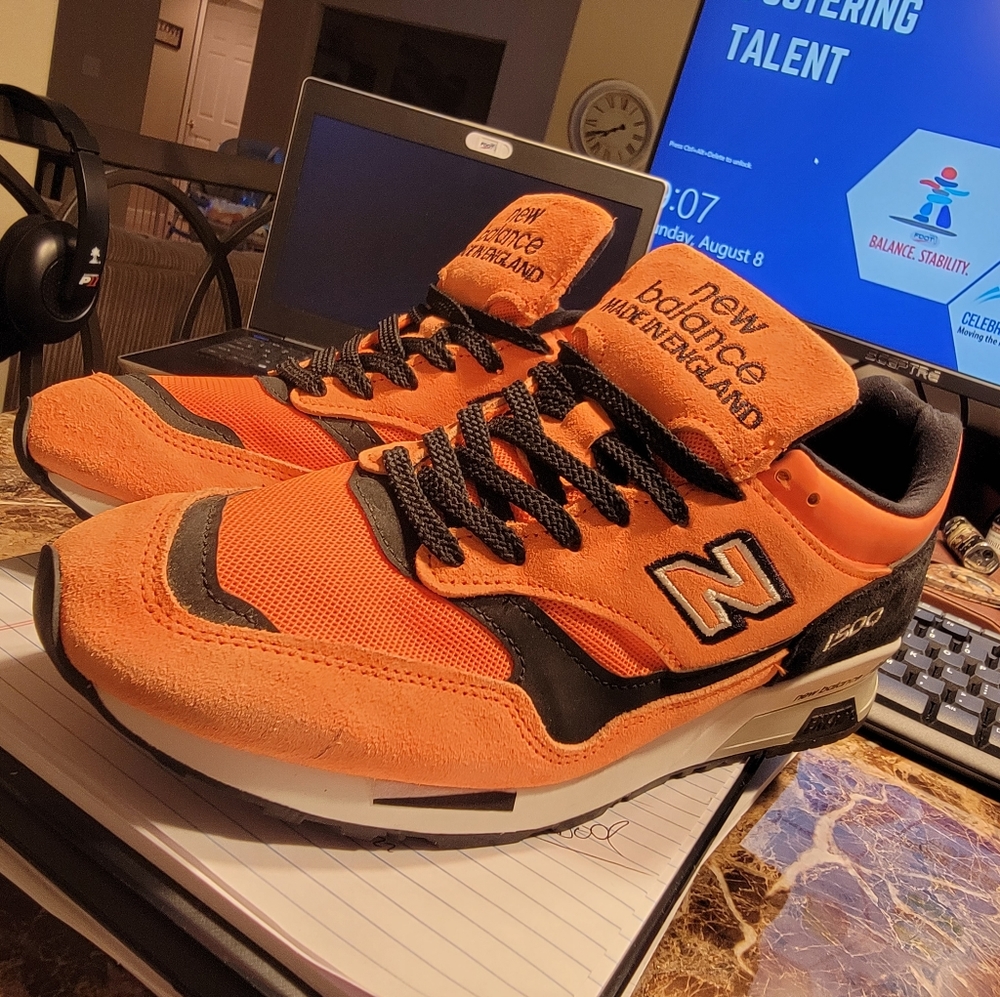 New Balance 1500 "Made in England" Neon orange and - Picture 4 of 4